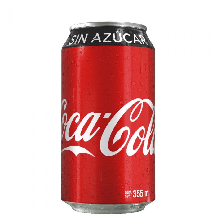 Coca sin azúcar lata 6 x 354cc