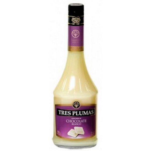 Licor Tres Plumas Chocolate Blanco