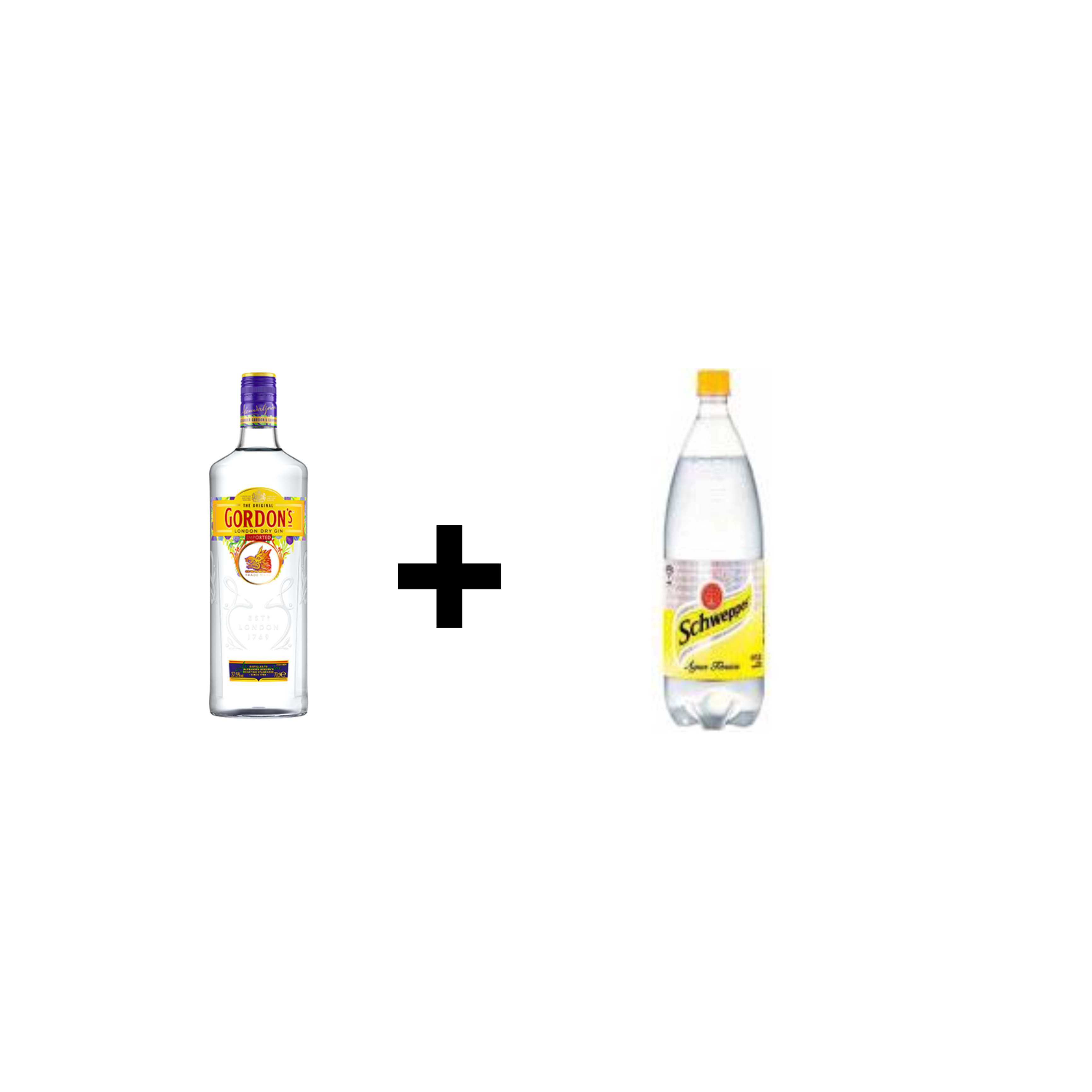 Combo Gin Gordons + Schweppes Tonica