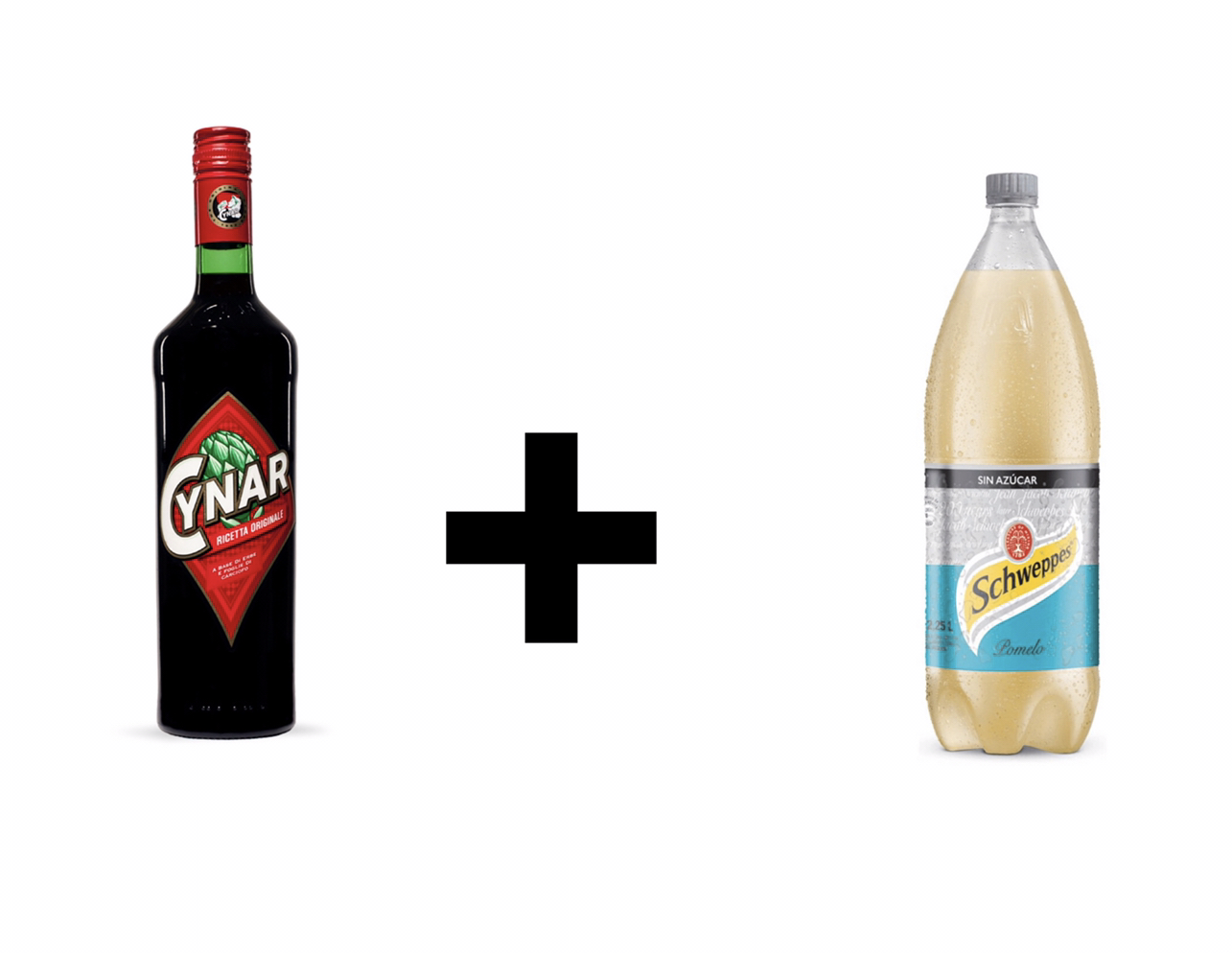 Combo Cynar + Schweppes Pomelo