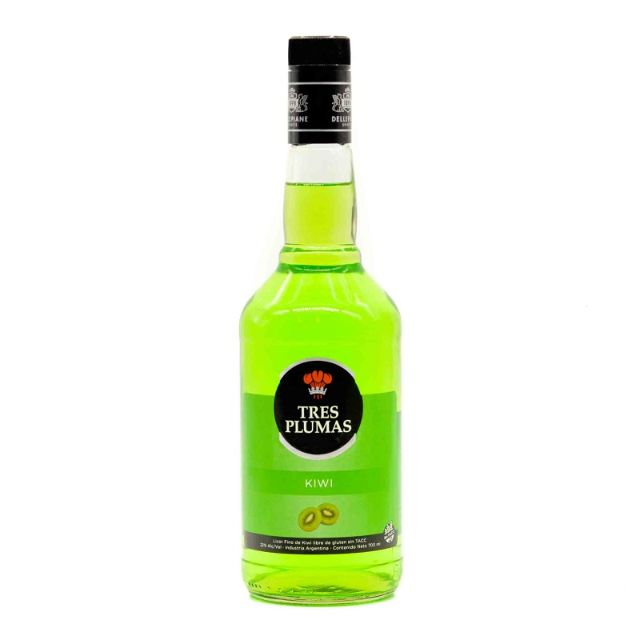 Licor Tres Plumas Kiwi