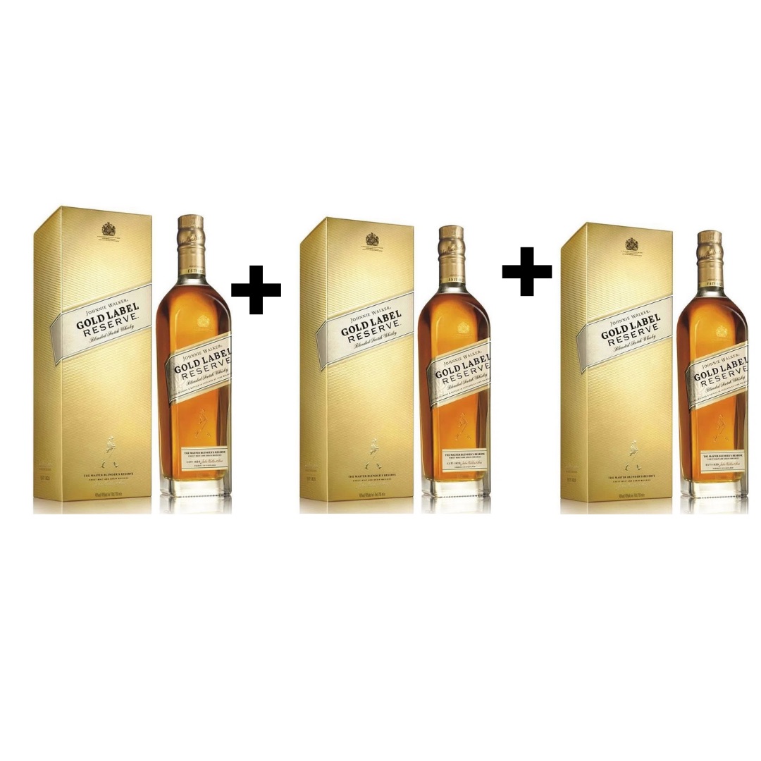 Combo Johnnie Walker Gold Label x3